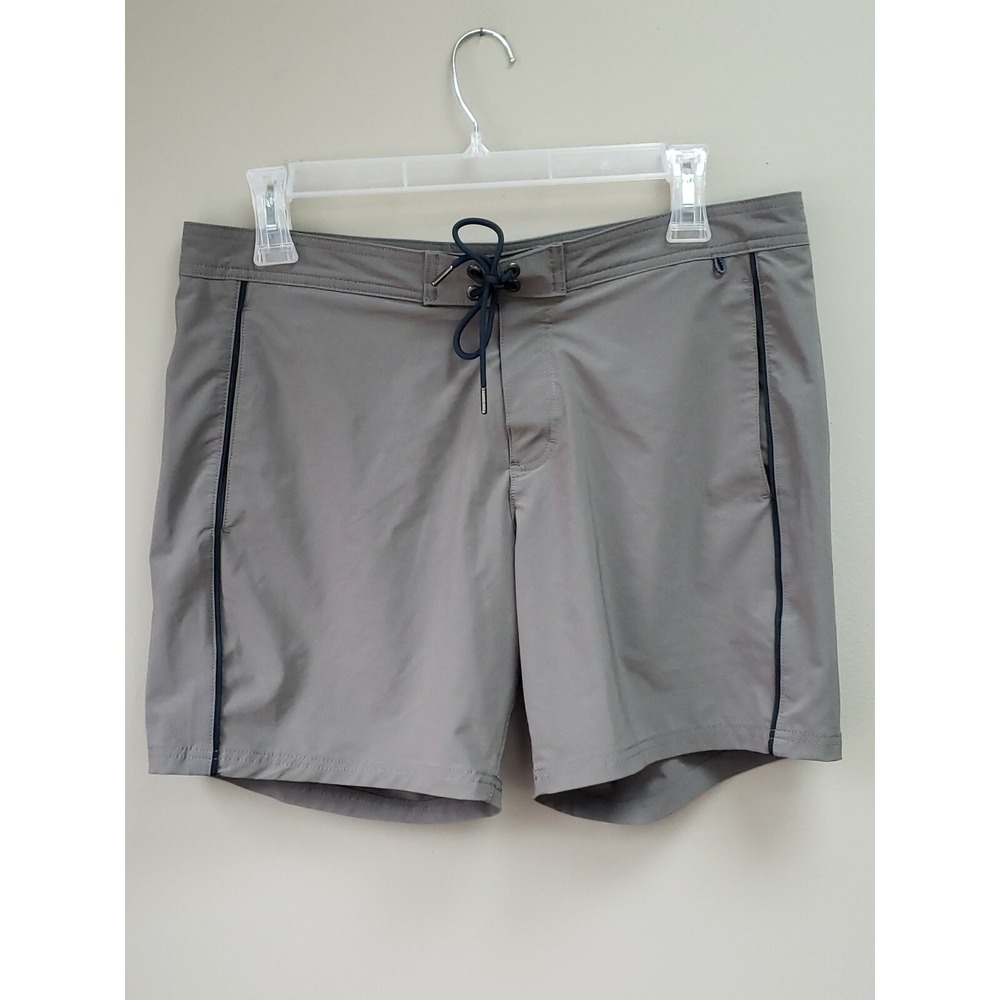 Mens Lands End Swim Suit Trunks Size Large 36-38 Gray